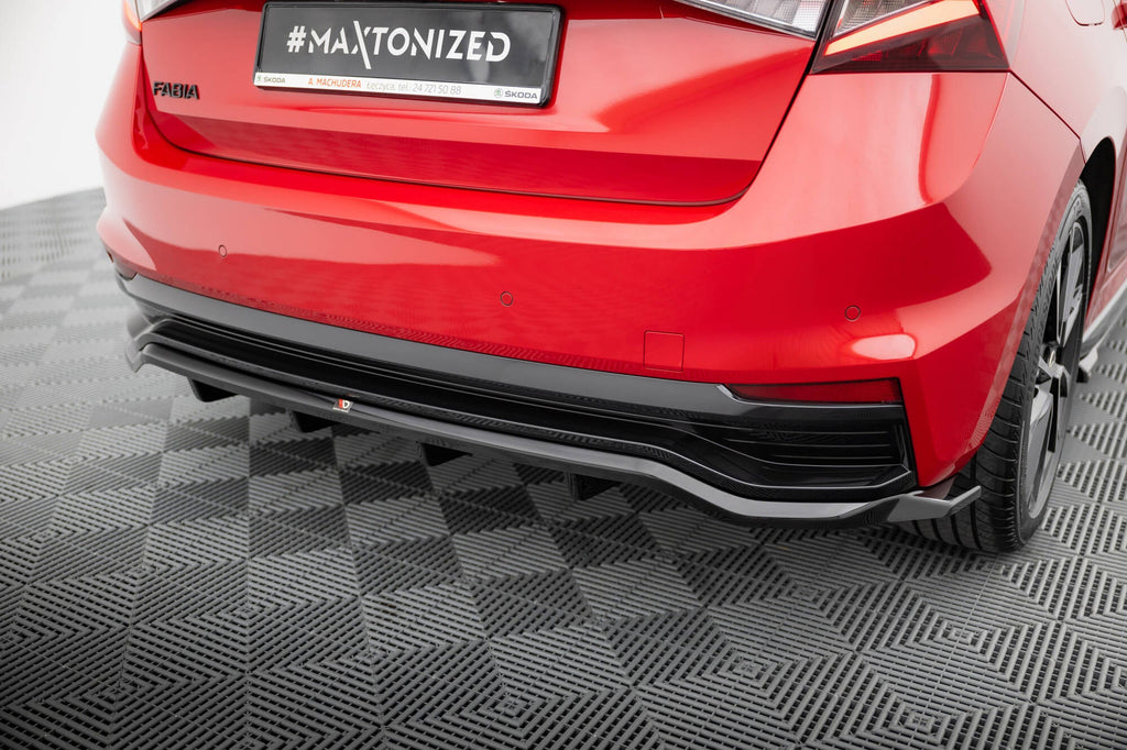 Rear splitter Skoda Fabia Monte Carlo Mk4 (with vertical bars)