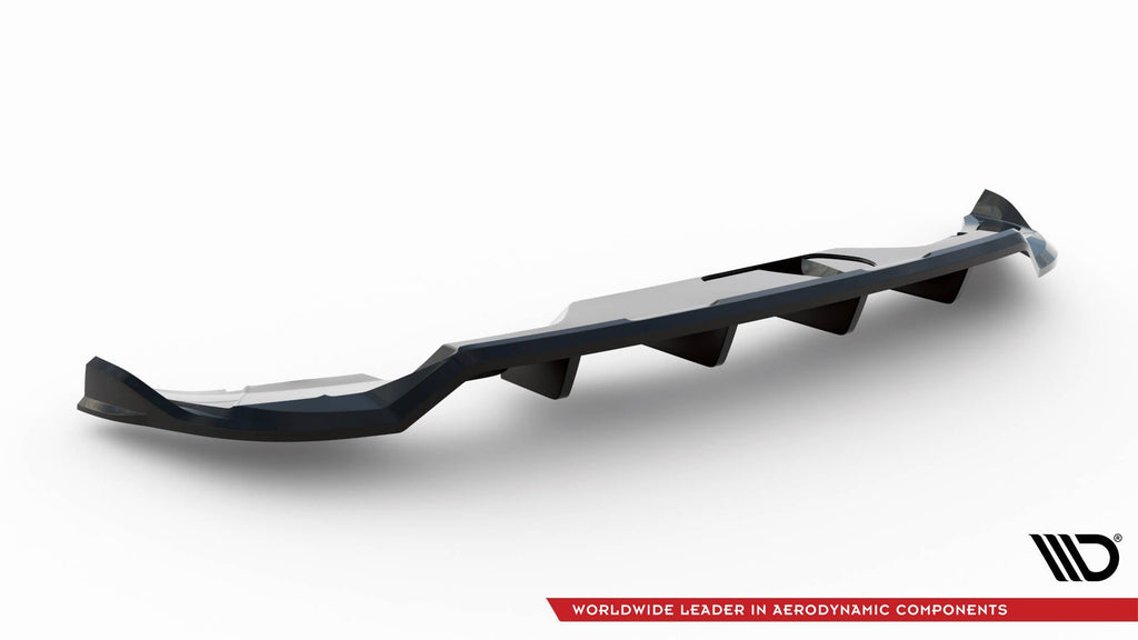 Splitter trasero Skoda Kamiq Monte Carlo Mk1 Facelift (con barras verticales)