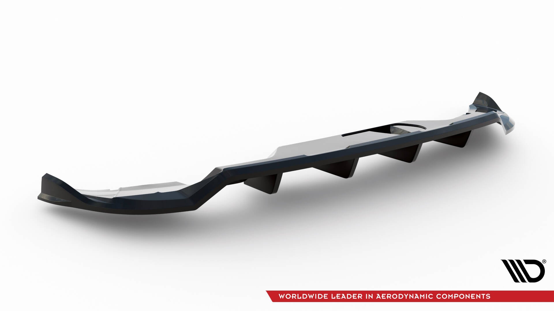 Splitter trasero Skoda Kamiq Monte Carlo Mk1 Facelift (con barras verticales)