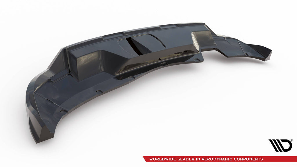Splitter trasero Skoda Kamiq Monte Carlo Mk1 Facelift (con barras verticales)