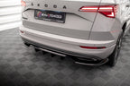 Splitter trasero Skoda Karoq Sportline Mk1 Facelift (con barras verticales)