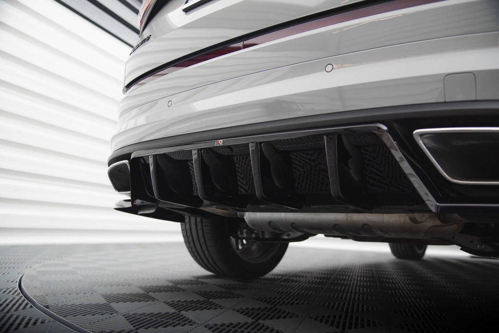 Splitter trasero Skoda Kodiaq RS Mk1 / Mk1 Facelift (con barras verticales)