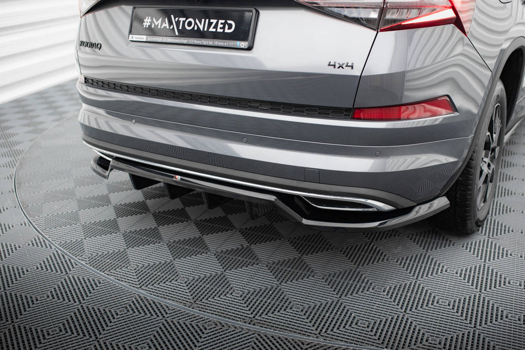 Rear splitter Skoda Kodiaq Sportline Mk1 Mk1 Facelift (with vertical bars)