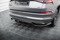 Splitter trasero Skoda Kodiaq Sportline Mk1 Mk1 Facelift (con barras verticales)