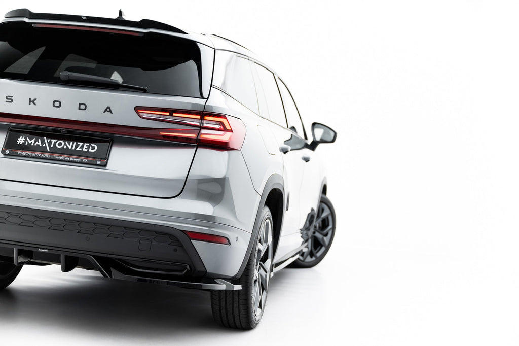 Skoda Kodiaq Sportline Mk2 Rear Splitter (with vertical strakes)