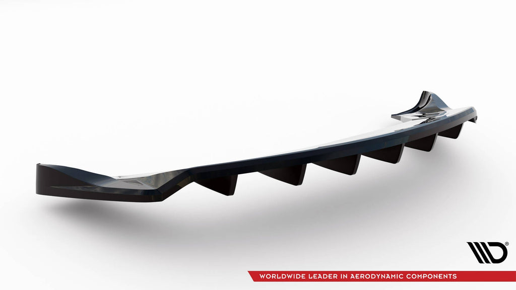 Splitter trasero Tesla Model X Mk1 Facelift (con barras verticales)