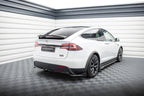 Splitter trasero Tesla Model X Mk1 Facelift (con barras verticales)
