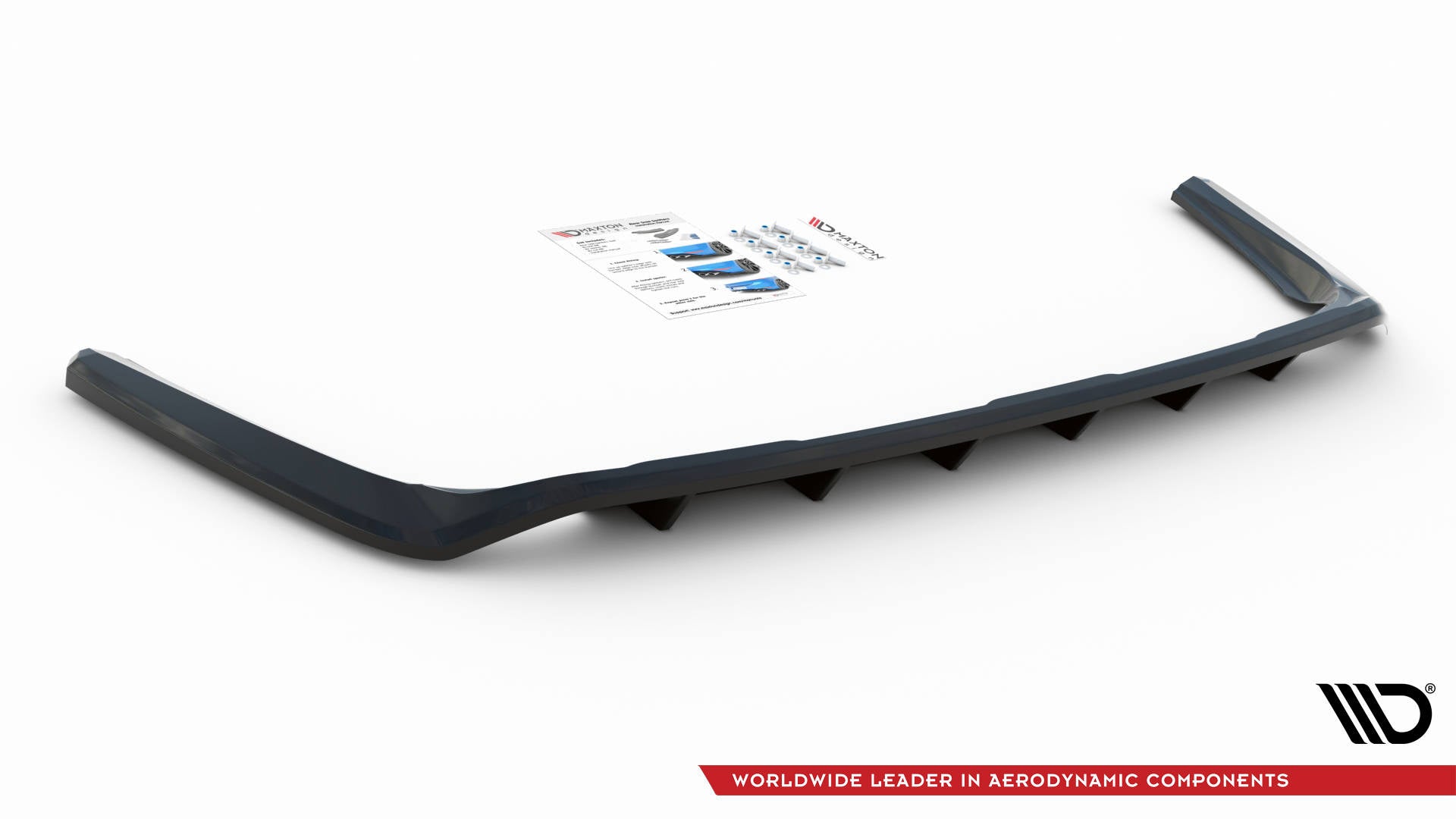 Splitter trasero Toyota RAV4 Mk5 (con barras verticales)