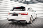 Splitter trasero V.1 Audi A4 S-Line B9 Facelift (con barras verticales)