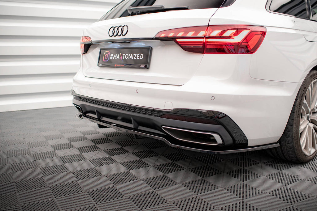 Splitter trasero V.1 Audi A4 S-Line B9 Facelift (con barras verticales)