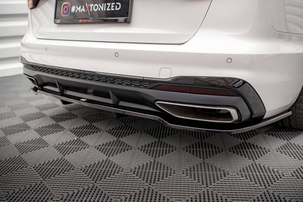 Splitter trasero V.1 Audi A4 S-Line B9 Facelift (con barras verticales)