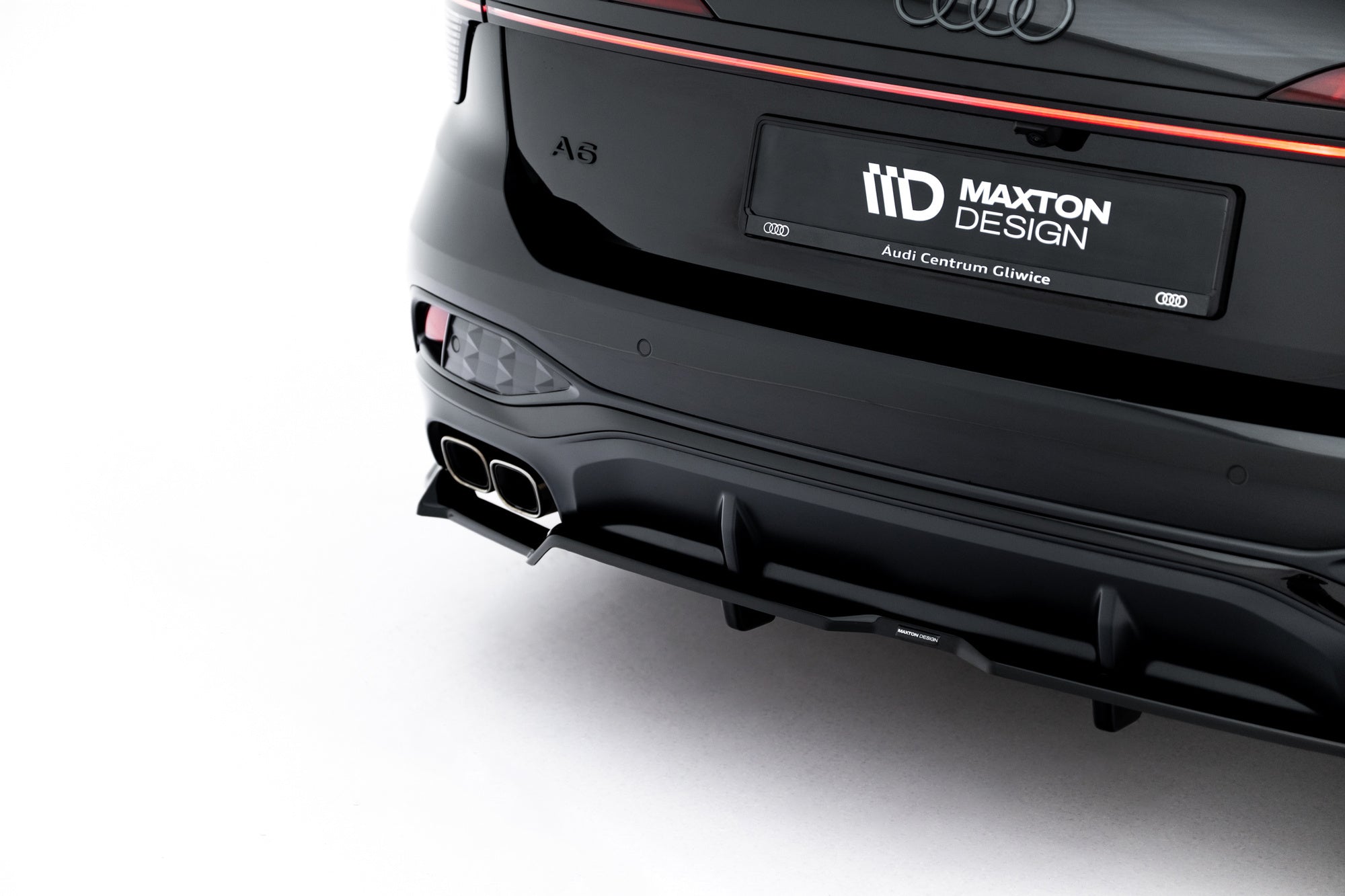 Splitter trasero V.1 Audi A6 S-Line C9 (con barras verticales)