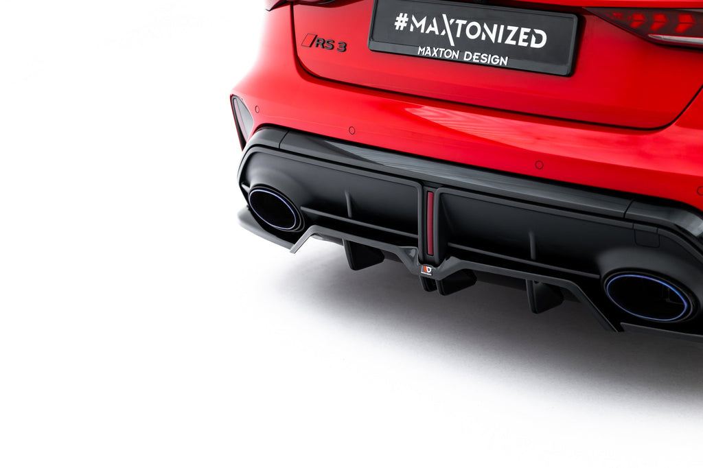 Rear Diffuser V.1 Audi RS3 Sedan 8Y Facelift (with vertical bars)