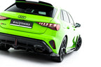 Rear Diffuser V.1 Audi RS3 Sportback 8Y Facelift (with vertical bars)