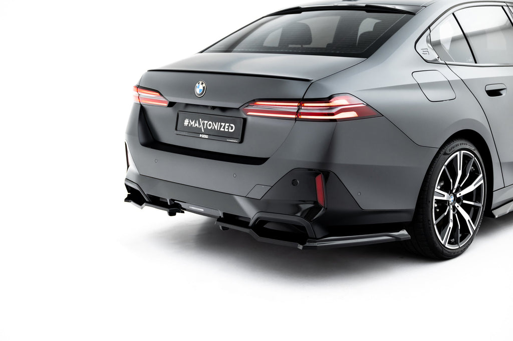 Rear diffuser V.1 BMW 5 i5 M-Pack Sedan / Touring G60 G61 (with vertical bars)