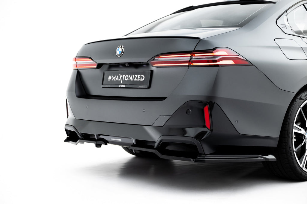 Rear diffuser V.1 BMW 5 i5 M-Pack Sedan / Touring G60 G61 (with vertical bars)