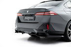 Rear diffuser V.1 BMW 5 i5 M-Pack Sedan / Touring G60 G61 (with vertical bars)