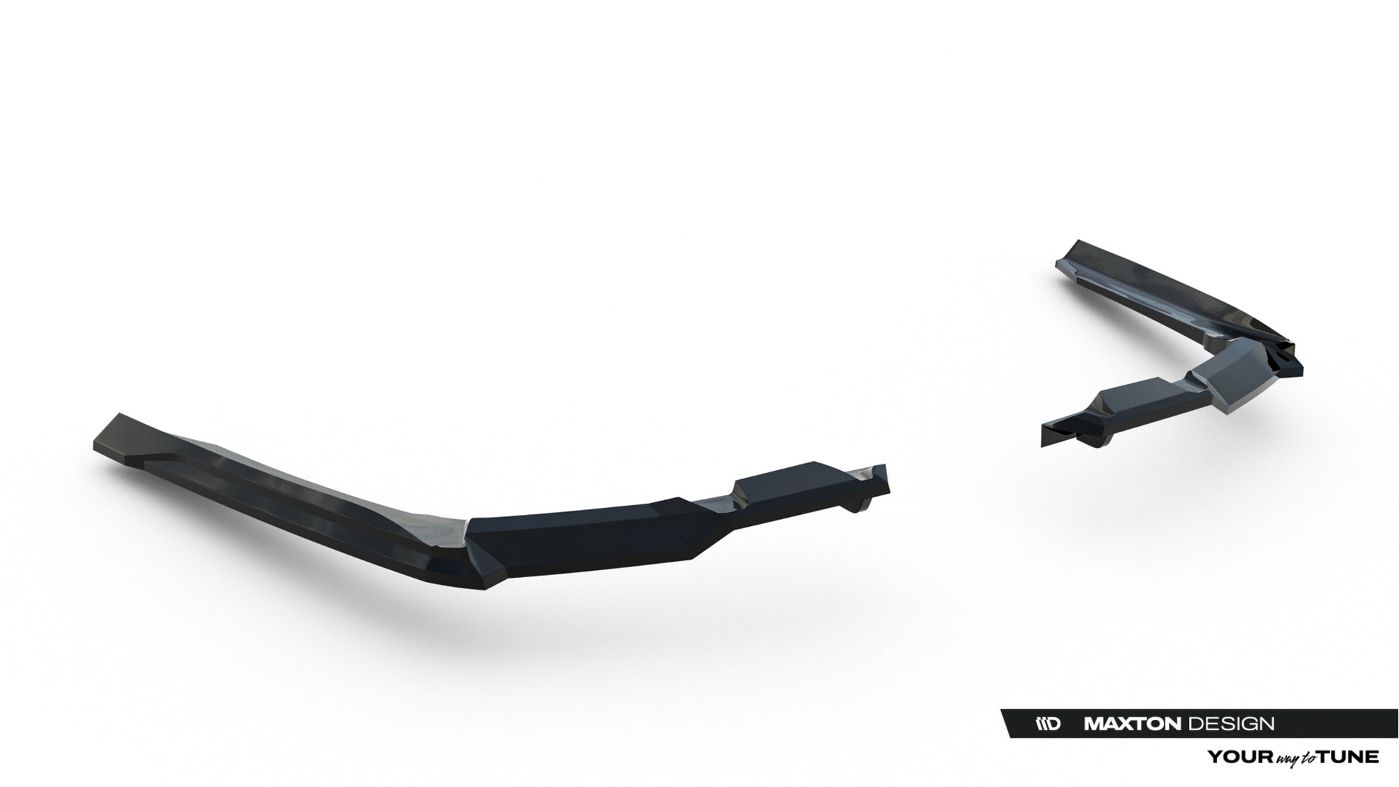 Splitter trasero V.1 BMW 5 i5 M-Pack Berlina / Sedán / Touring G60 G61 (con barras verticales)
