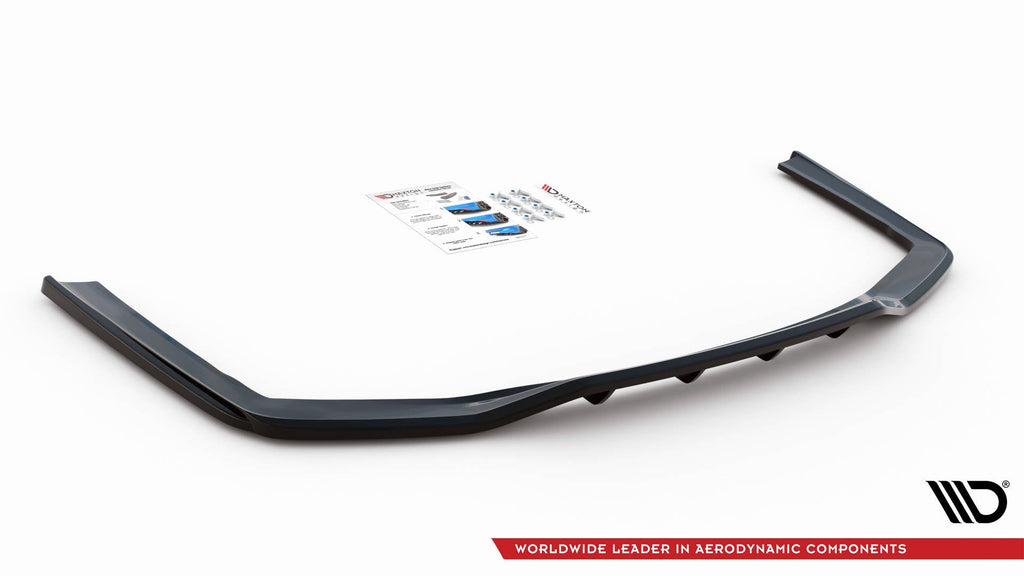 Splitter trasero V.1 BMW Serie 7 M-Pack G11 G12 Facelift (con barras verticales)