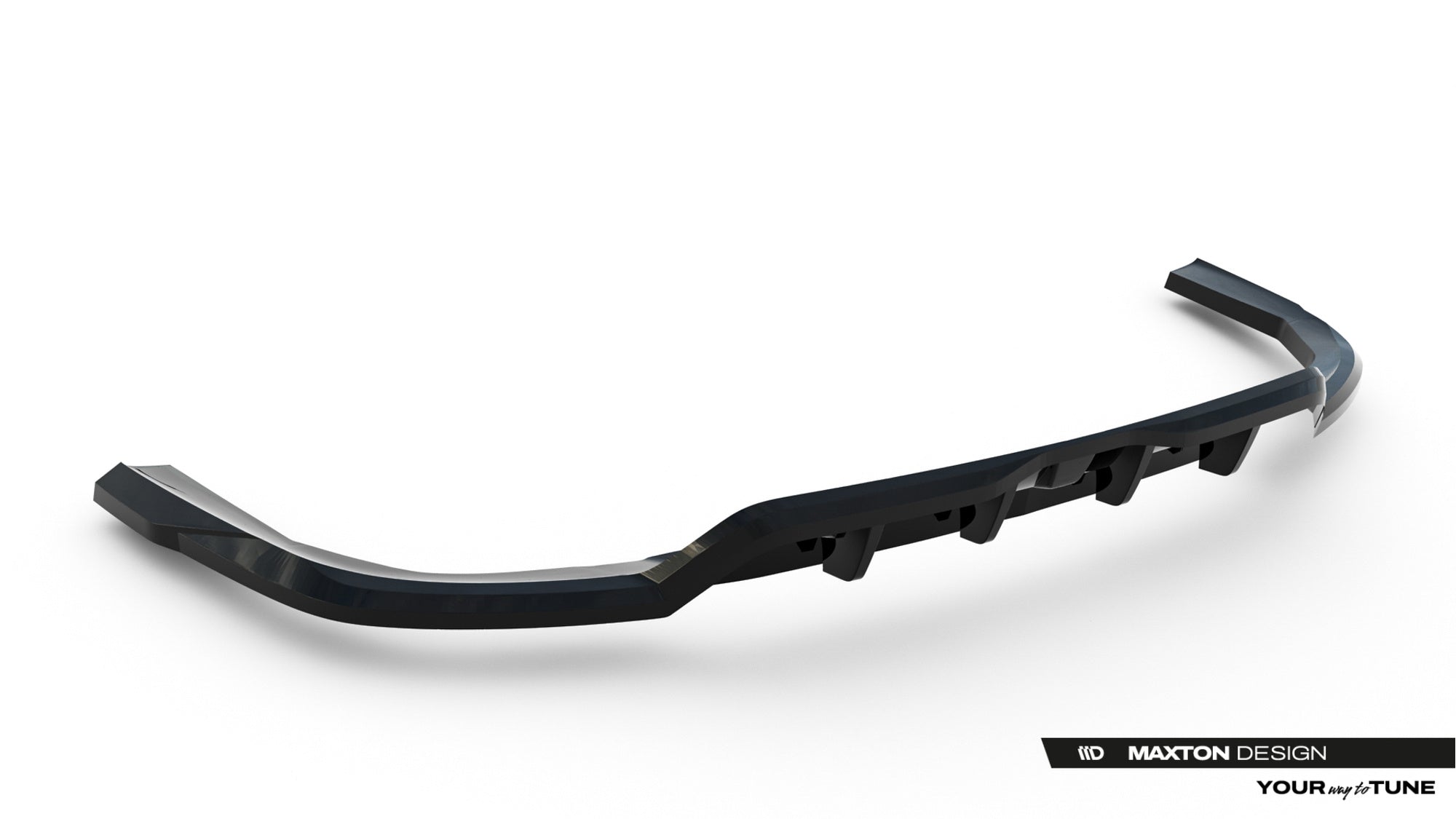 Splitter trasero V.1 BMW X5 M-Pack G05 Facelift (con barras verticales)