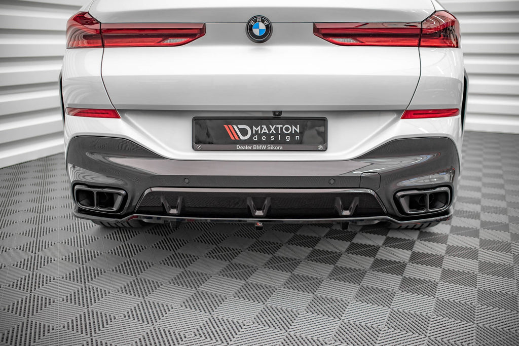 Splitter trasero V.1 BMW X6 M-Pack G06 (con barras verticales)