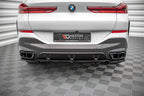 Splitter trasero V.1 BMW X6 M-Pack G06 (con barras verticales)