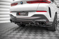 Splitter trasero V.1 BMW X6 M-Pack G06 (con barras verticales)