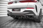 Splitter trasero V.1 BMW X6 M-Pack G06 (con barras verticales)