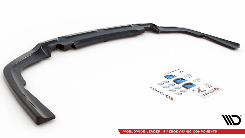 Splitter trasero V.1 BMW X6 M-Pack G06 (con barras verticales)