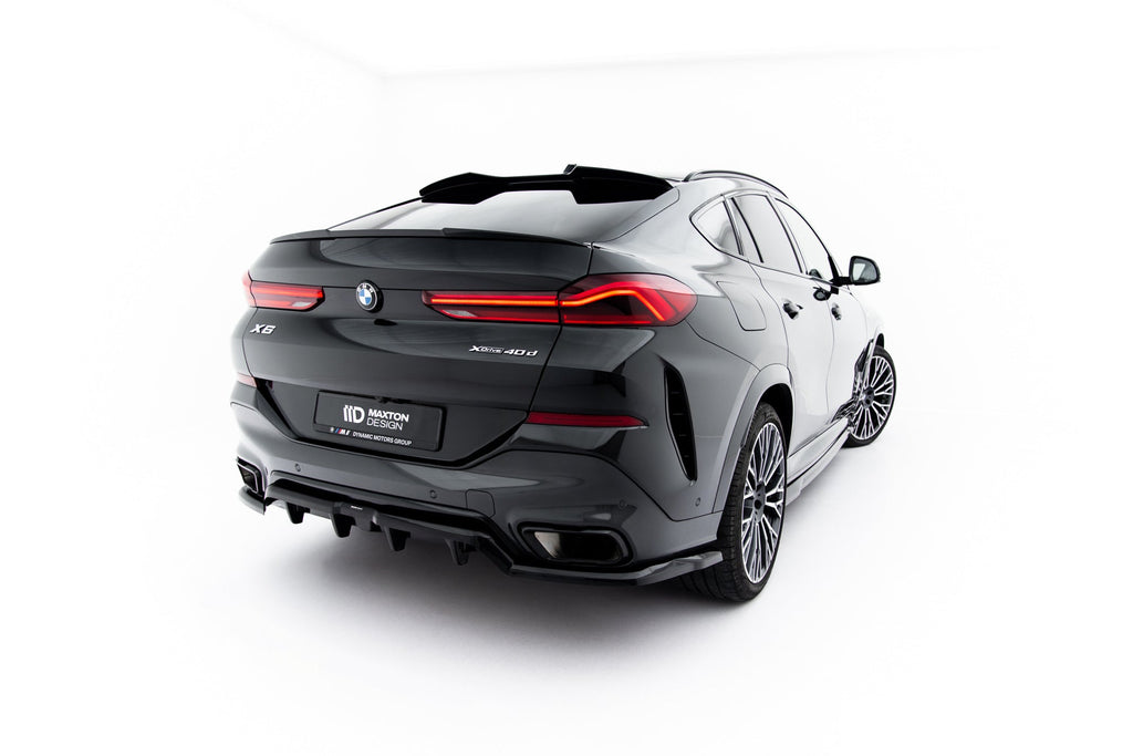 Splitter trasero V.1 BMW X6 M-Pack G06 Facelift (con barras verticales)