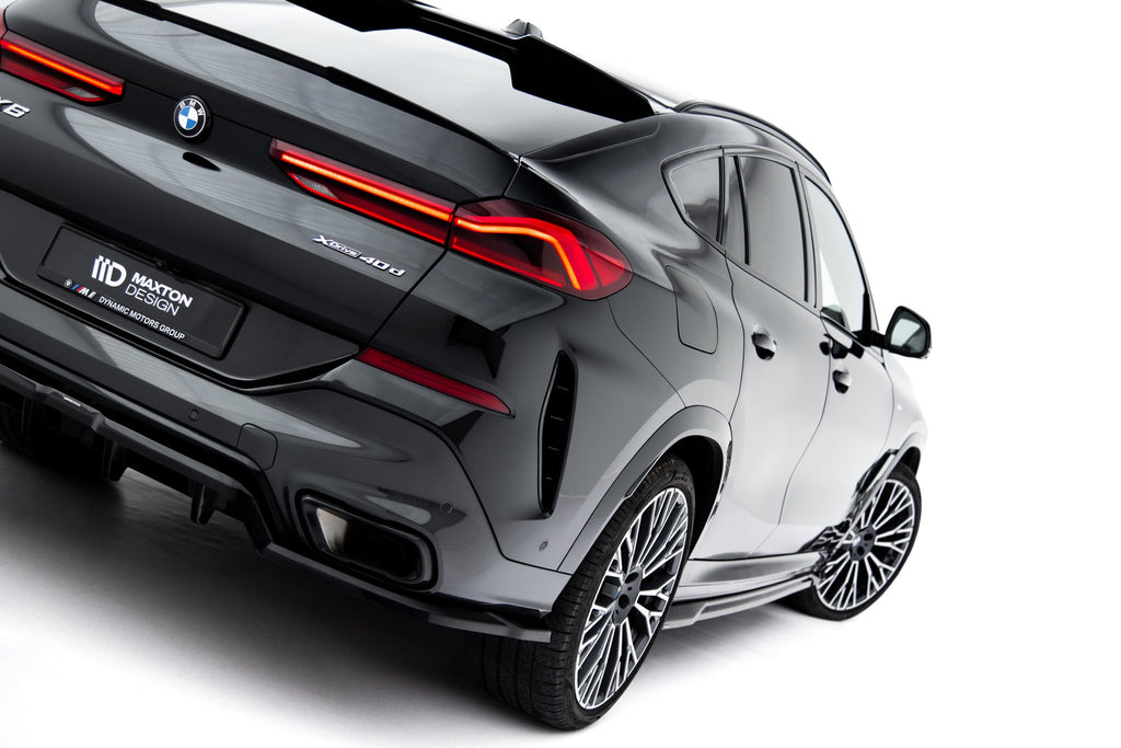 Splitter trasero V.1 BMW X6 M-Pack G06 Facelift (con barras verticales)