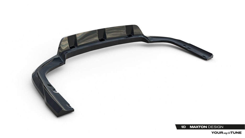 Splitter trasero V.1 BMW X6 M-Pack G06 Facelift (con barras verticales)