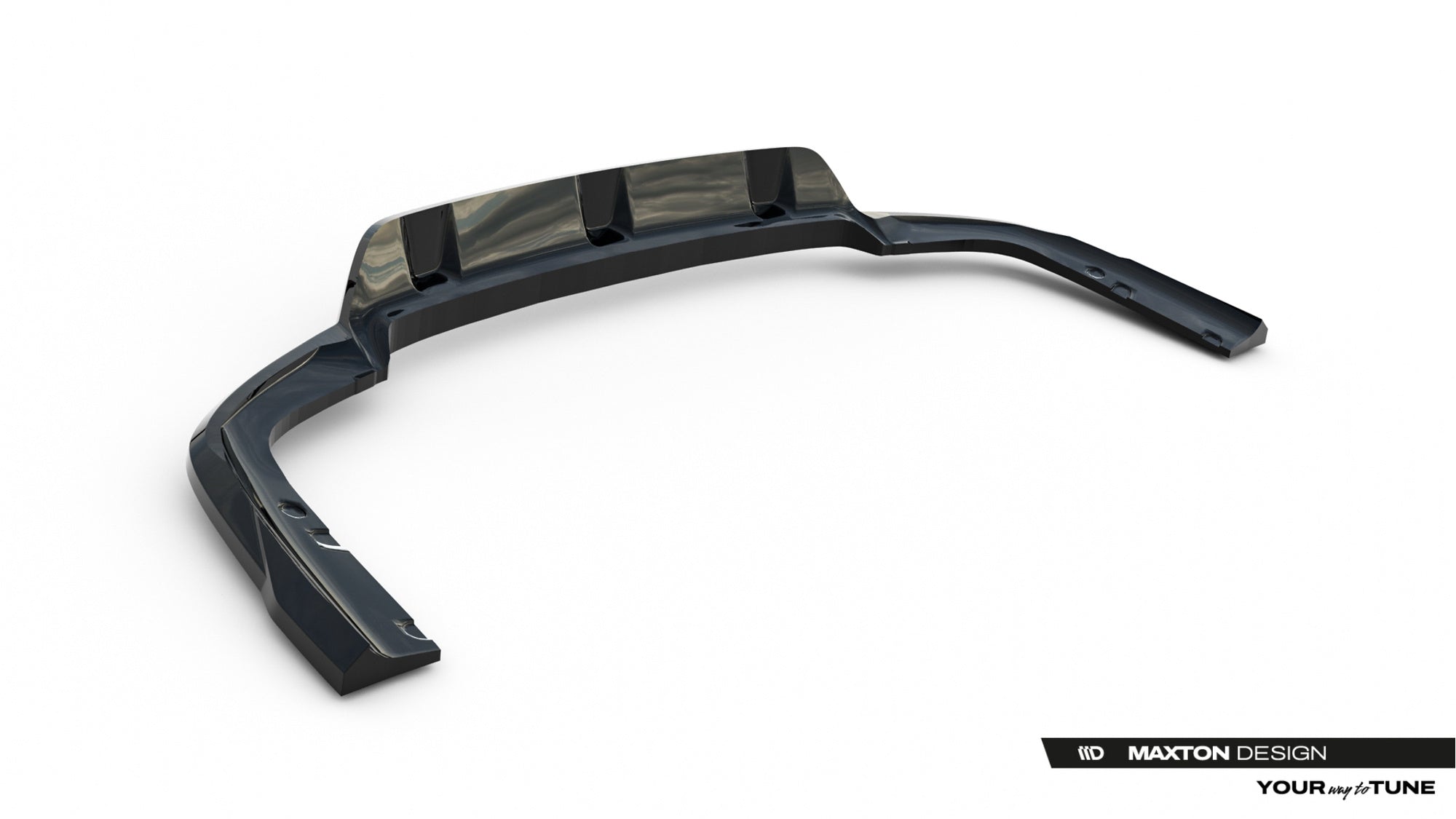 Splitter trasero V.1 BMW X6 M-Pack G06 Facelift (con barras verticales)