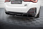 Splitter trasero V.1 BMW I4 M-Pack G26 (con barras verticales)