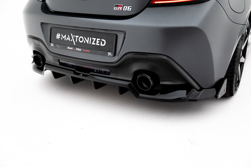 Splitter trasero Difusor V1 Flaps Toyota GR86 Mk1 (con barras verticales)