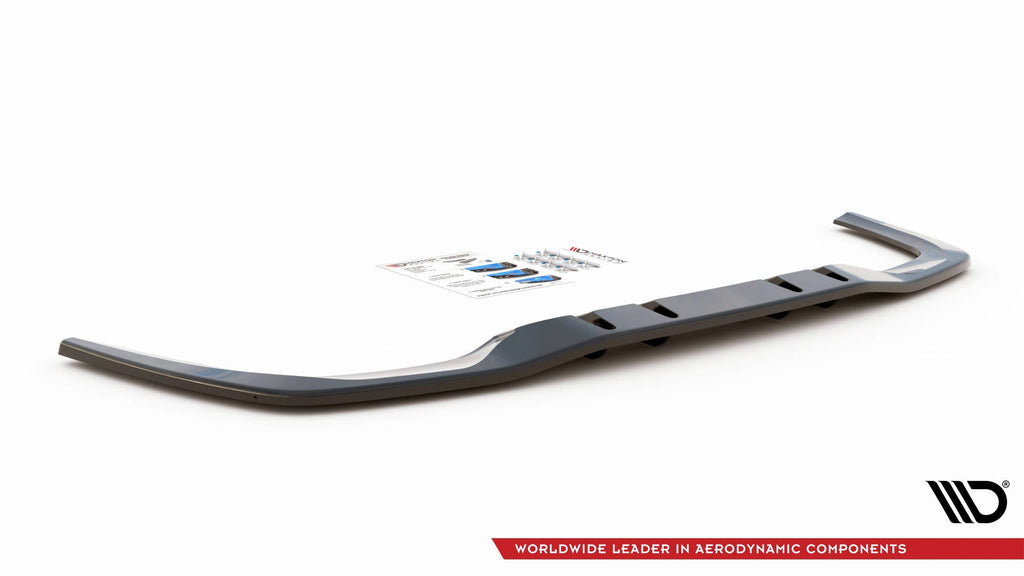 Splitter trasero V.1 Mercedes Clase A 35 AMG Sedán V177 (con barras verticales)