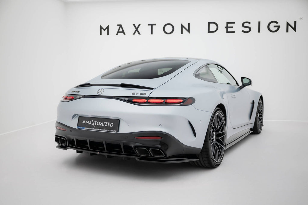 Splitter trasero V.1 Mercedes-AMG GT 63, 55, 63 S E Performance C192 (con barras verticales)