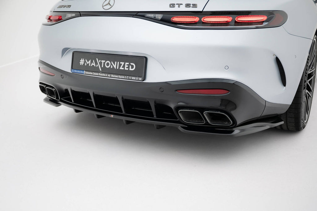 Splitter trasero V.1 Mercedes-AMG GT 63, 55, 63 S E Performance C192 (con barras verticales)