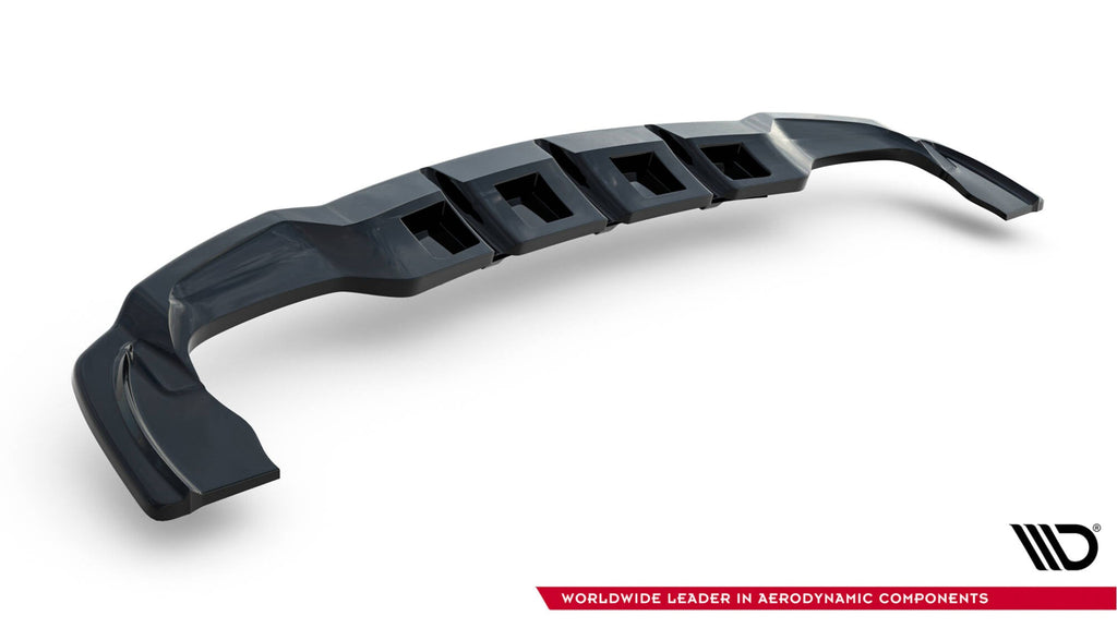Splitter trasero V.1 Mercedes-Benz GLA 45 AMG X156 (con barras verticales)