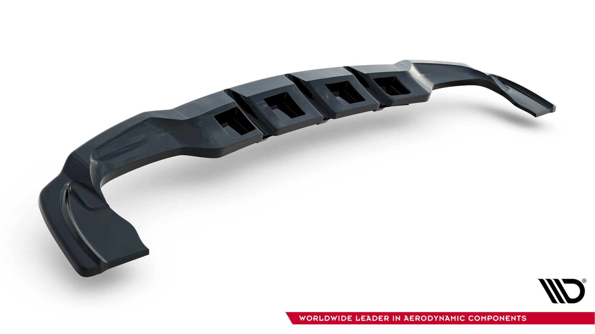 Splitter trasero V.1 Mercedes-Benz GLA 45 AMG X156 (con barras verticales)