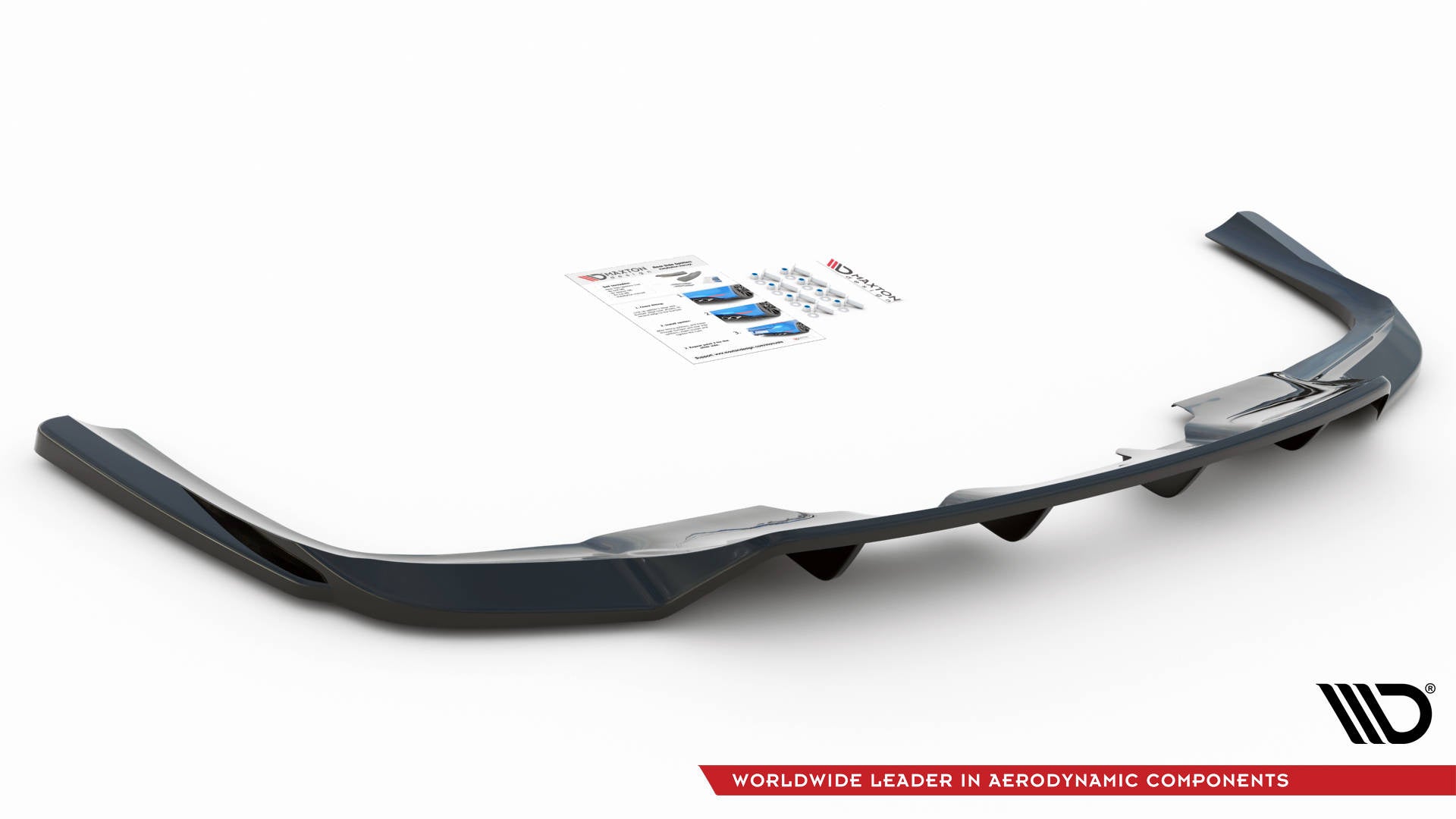 Splitter trasero V.1 Mercedes-Benz GLS AMG-Line X167 (con barras verticales)