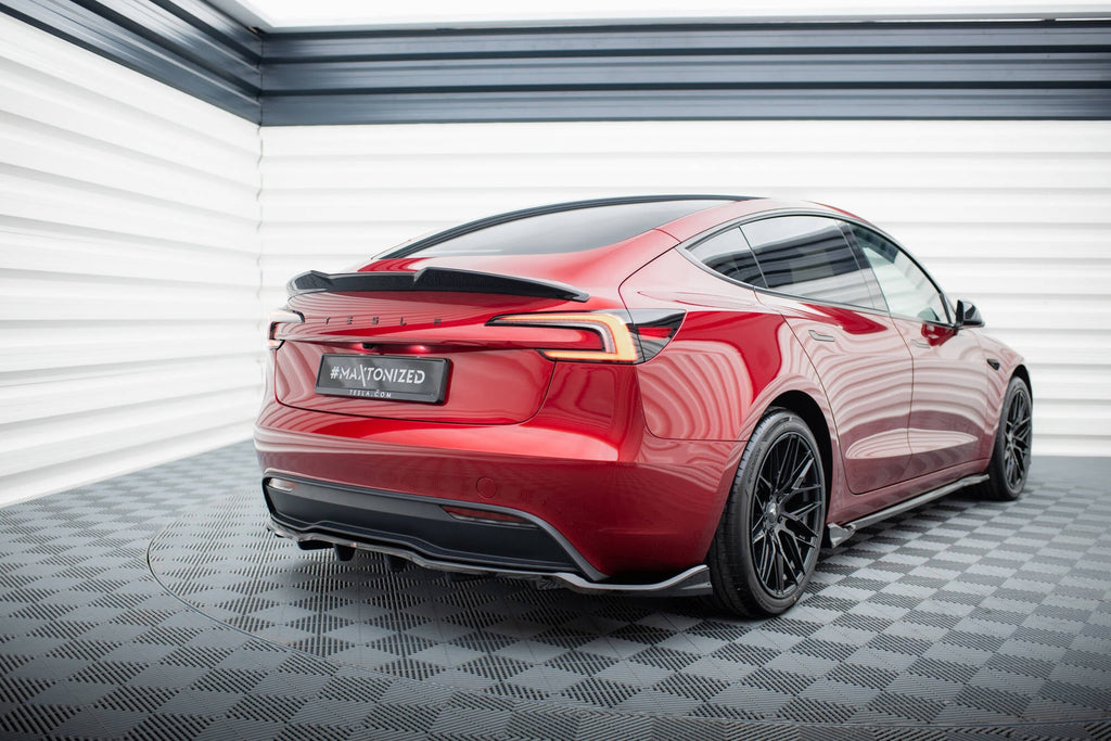 Splitter trasero V.1 Tesla Model 3 Project Highland (Facelift) con barras verticales