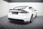 Splitter trasero V.1 Tesla Model S Plaid Mk1 Facelift (con barras verticales)