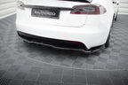 Splitter trasero V.1 Tesla Model S Plaid Mk1 Facelift (con barras verticales)