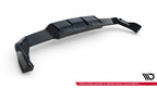 Splitter trasero V.1 Volkswagen Golf R Hatchback Mk8 / Mk8 Facelift (con barras verticales)