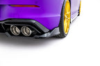 Splitter trasero V.1 Volkswagen Golf R Hatchback Mk8 / Mk8 Facelift (con barras verticales)