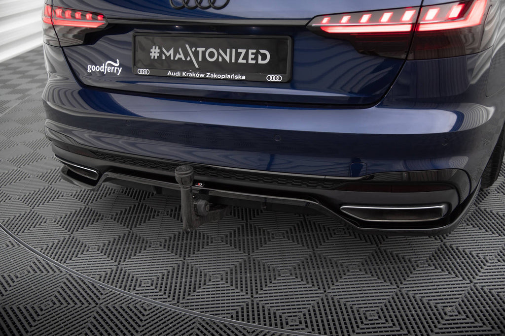 Rear Splitter V.2 Audi A4 S-Line B9 Facelift (with vertical bars)