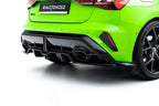 Rear Diffuser V.2 Audi RS3 Sportback 8Y Facelift (with vertical fins)