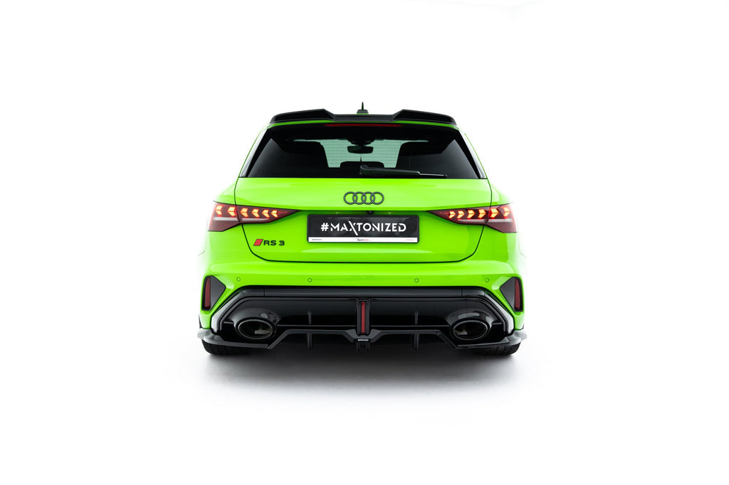 Rear Diffuser V.2 Audi RS3 Sportback 8Y Facelift (with vertical fins)