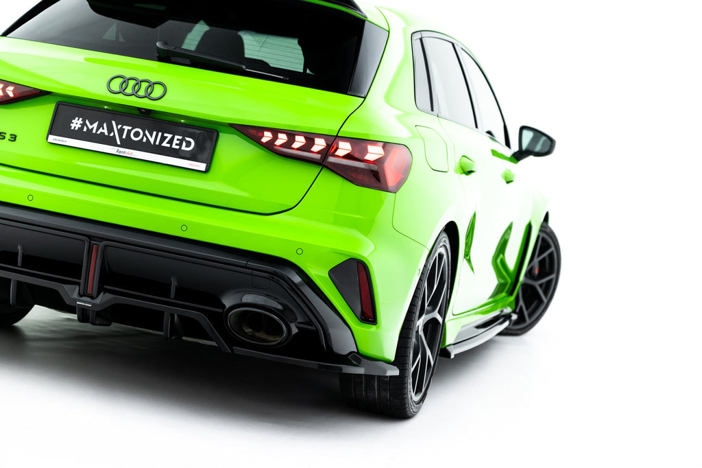 Rear Diffuser V.2 Audi RS3 Sportback 8Y Facelift (with vertical fins)